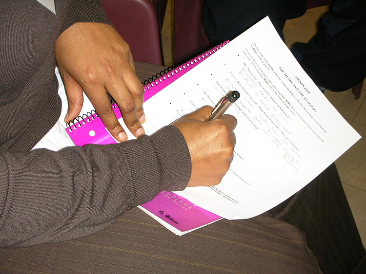 Inside-Out student writing